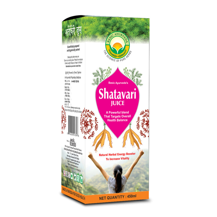 Basic Ayurveda Shatavari Juice | 100% Organic Natural Herbal Juice | Boosts fertility | Stress Buster | Controls inflammation | Enhance Sexual Life | Reduces symptoms of menopause.