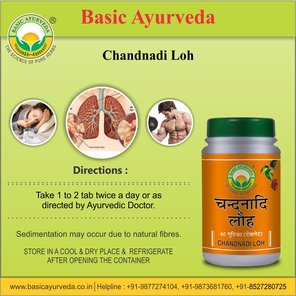 Basic Ayurveda Chandnadi Loh 40 Tablet