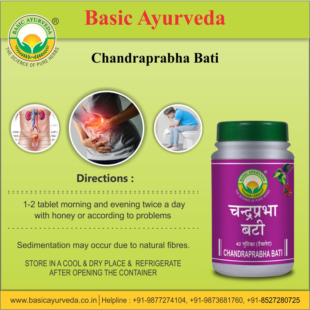 Basic Ayurveda Chandraprabha Bati 40 Tablet