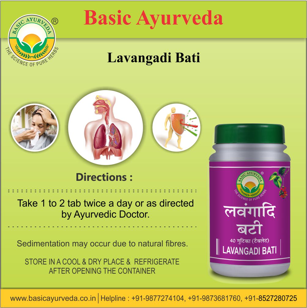 Basic Ayurveda Lavangadi Bati 40 Tablet