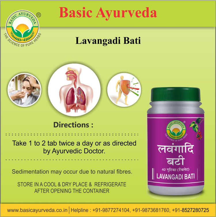 Basic Ayurveda Lavangadi Bati 40 Tablet