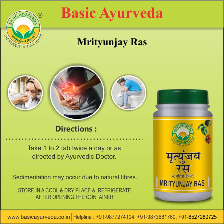 Basic Ayurveda Mrityunjay Ras 40 Tablet