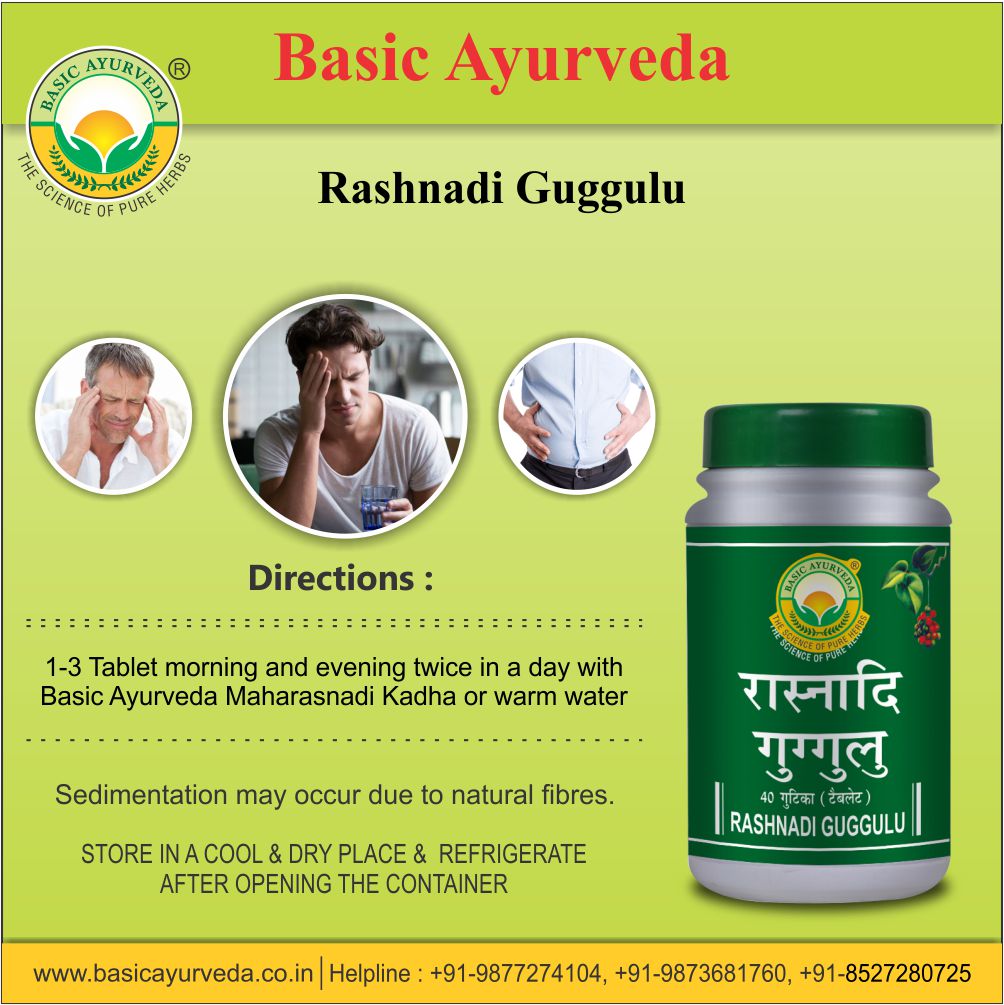 Basic Ayurveda Rasnadi Guggulu 40 Tablet