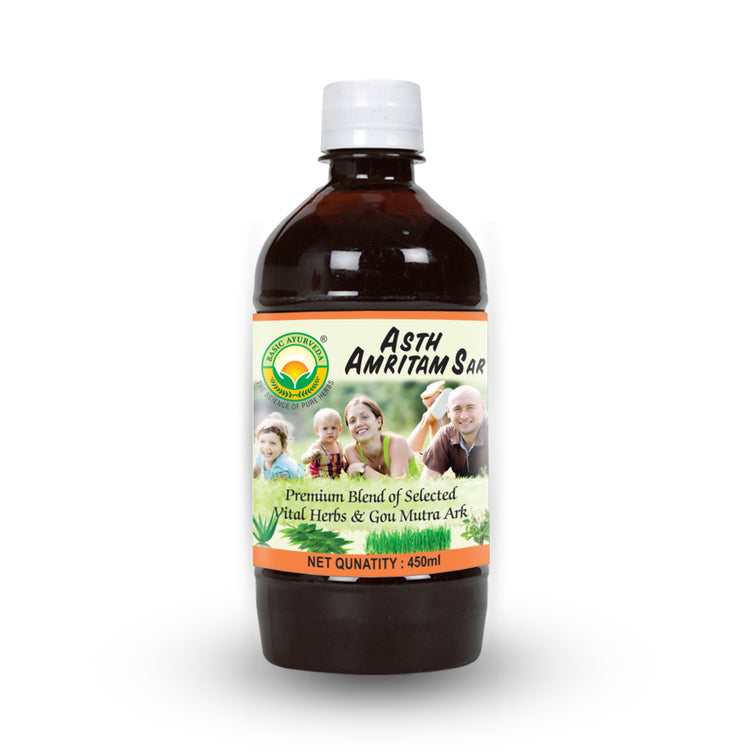 Basic Ayurveda Asth Amritam Sar (Juice)  | It helps in the formation of new blood | Helps with Chronic Diseases | Improve Immunity | Kills germs of infected Blood | Help to fight various diseases in the body