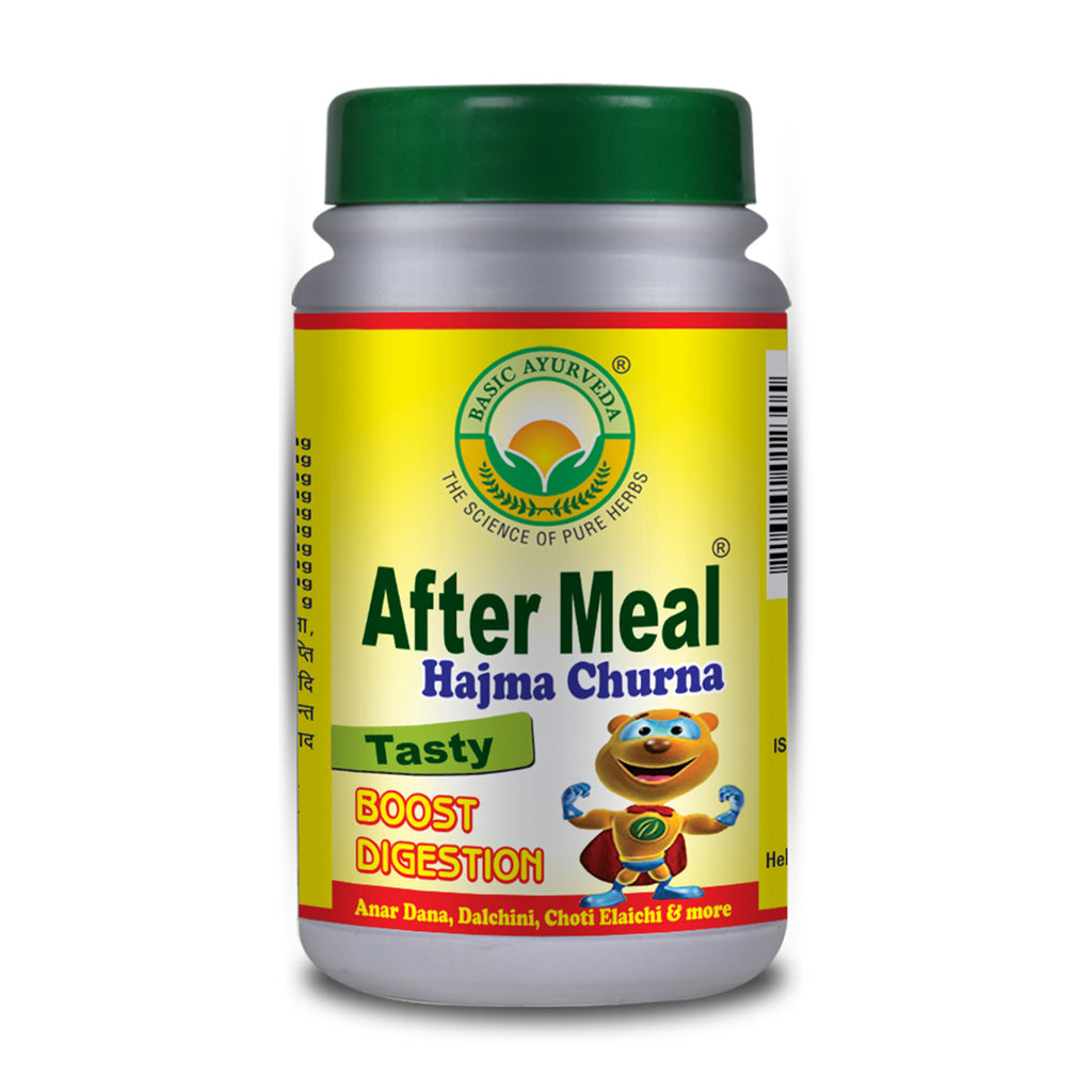 Basic Ayurveda After Meal Hajma Churna 40 Gram | Stomach Bloating | Improve Hunger | Bad Breathing through Mouth | Good Appetizer | Boost Digestion.