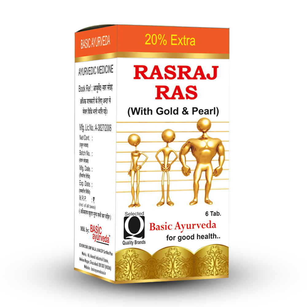 Basic Ayurveda Ras raj Ras with Gold & Pearl