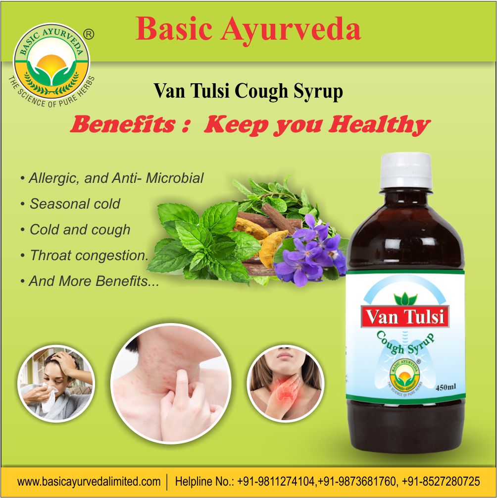 Basic Ayurveda Van Tulsi Cough Syrup